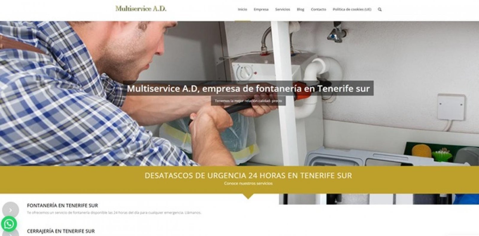 Multiservice A.D.: Soluciones Expertas en Desatascos y Fontanería de Urgencia en Tenerife Sur
